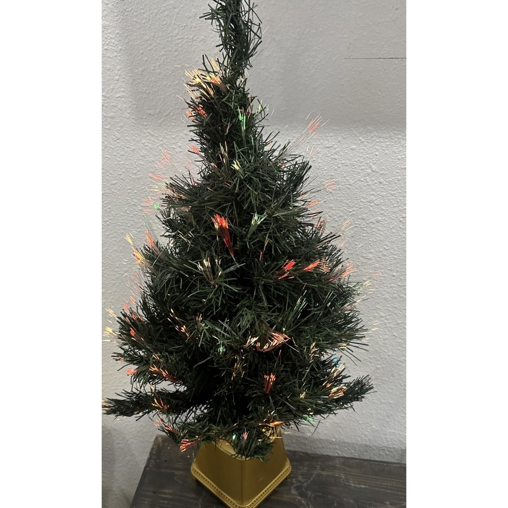VGT Puleo Christmas Tree Fiber Optic 30"  + Light‎ Bulb & Original Instructions - Picture 2 of 5